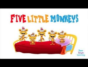 Embedded thumbnail for Five Little Monkeys 1