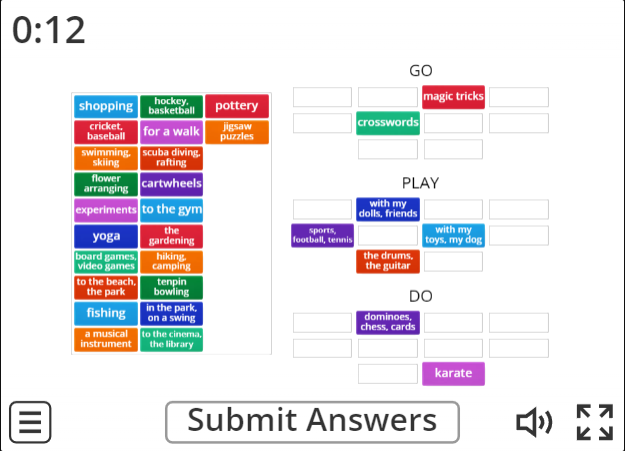 Image of 
<span>A1.2: Free Time Activities</span>
