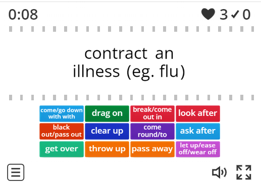 Image of 
<span>C1/C2: Health phrasal verbs (find the match)</span>
