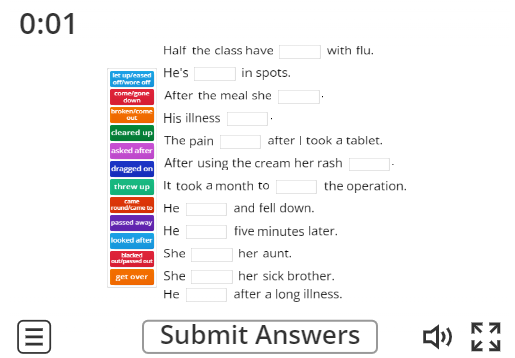 Image of 
<span>C1/C2: Health phrasal verbs (missing word)</span>
