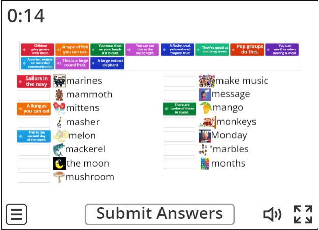 Image of 
<span>A2.1: Words with 'M' (match up)</span>
