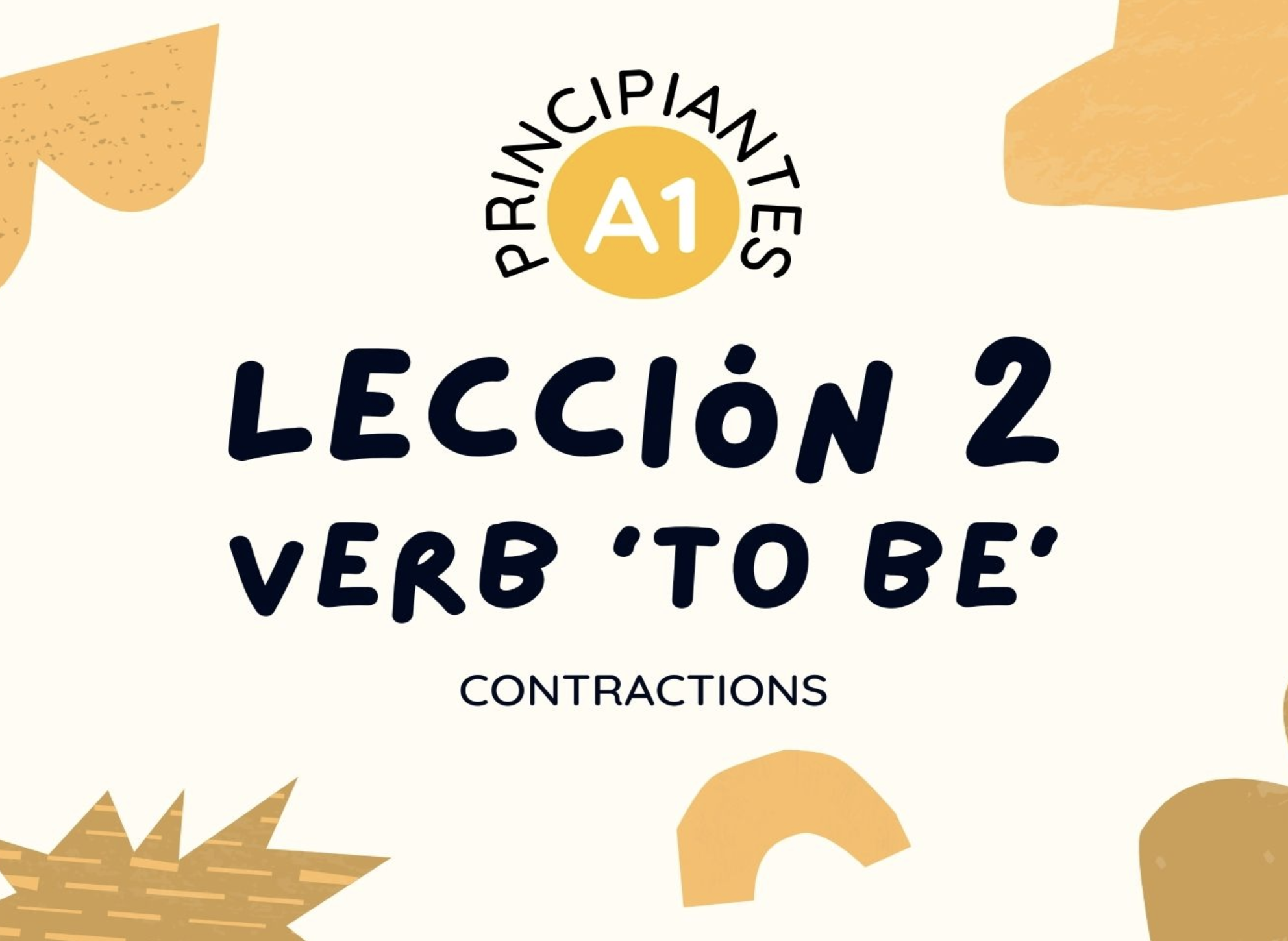Image of 
<span>PRESENTE SIMPLE - Contracciones del verbo 'To Be'</span>
