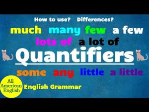 Embedded thumbnail for QUANTIFIERS in English | SOME or ANY? MUCH or MANY?