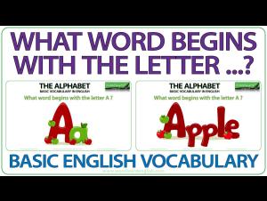 Embedded thumbnail for What Begins with the Letter ...?