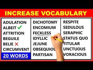 Embedded thumbnail for 20 Difficult English Words