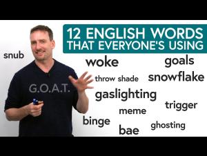 Embedded thumbnail for 12 Current Words & Expressions