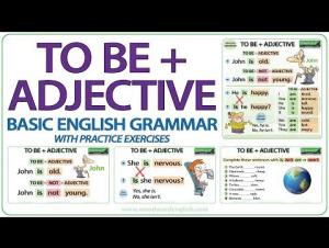 Embedded thumbnail for To Be + Adjective - Basic English Grammar