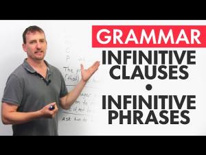 Embedded thumbnail for The Infinitive Clause &amp; The Infinitive Phrase