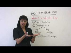 Embedded thumbnail for Polite English - Want and Would Like