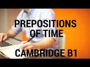 Embedded thumbnail for Prepositions of time