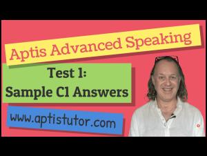 Embedded thumbnail for Aptis Advanced Speaking Test with Sample C1 Answers