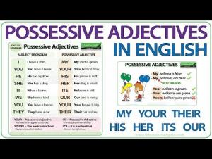 Embedded thumbnail for Possessive Adjectives in English