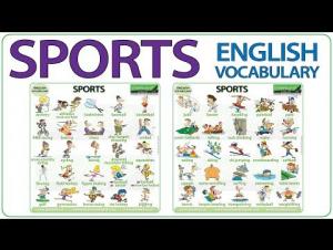 Embedded thumbnail for Names of Sports in English